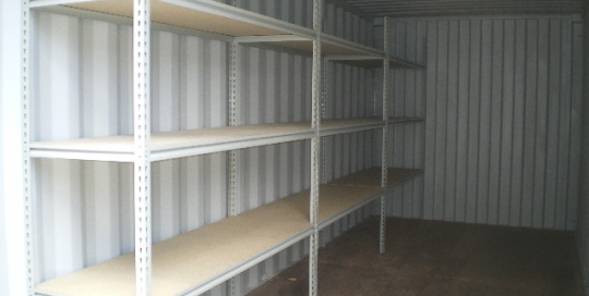 20' modular shelving